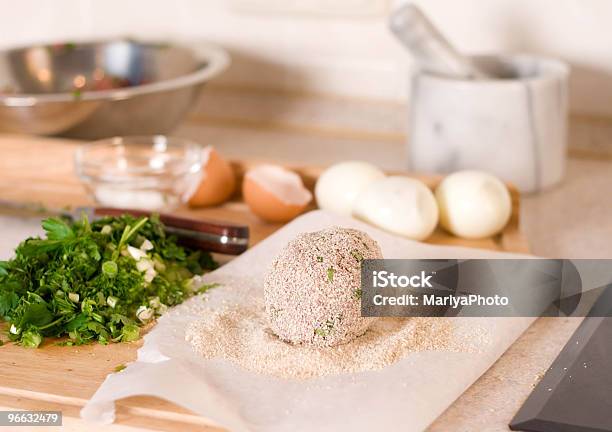 Uncooked Scotcheier Stockfoto und mehr Bilder von Burger - Burger, Cutlet, Ei