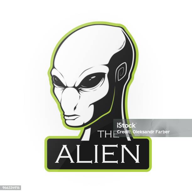 Head Of Alien Stock Illustration - Download Image Now - Alien, Animal ...