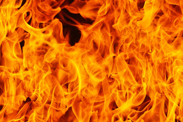 istock Detail of fire flame background and pattern 966335772
