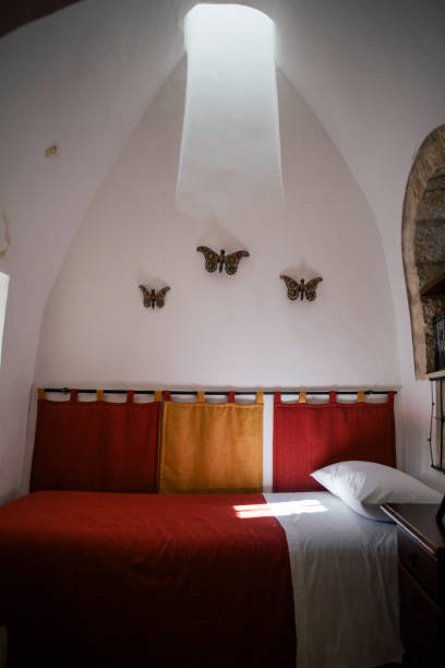 istock Trulli home interior old wtite city in Italy 966339142