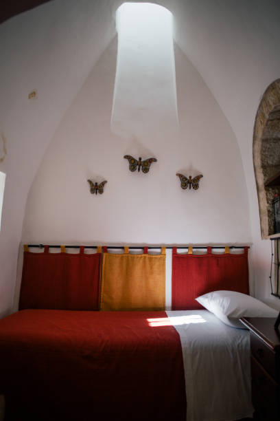 Trulli home interior old wtite city in Italy Trulli home interior old, architecture, house, interior trulli structure limestone trulli house stock pictures, royalty-free photos & images