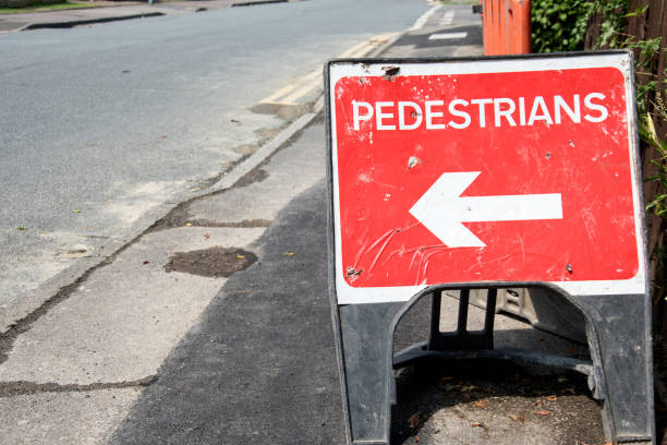 istock UK sign. Instruction to pedestrians 966350094