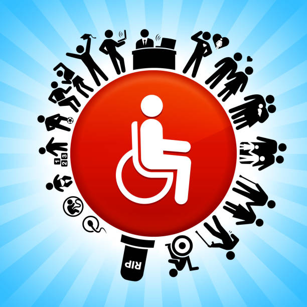 istock Disability  Lifecycle Stages of Life Background 966350644