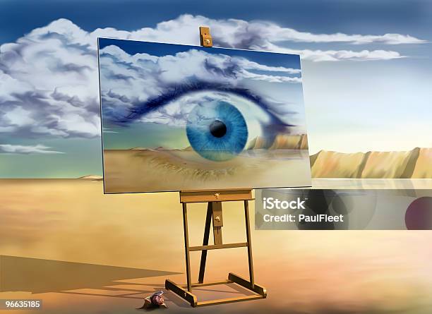 Occhio Con Vista - Fotografie stock e altre immagini di Salvador Dalí - Salvador Dalí, Dipinto, Surrealismo