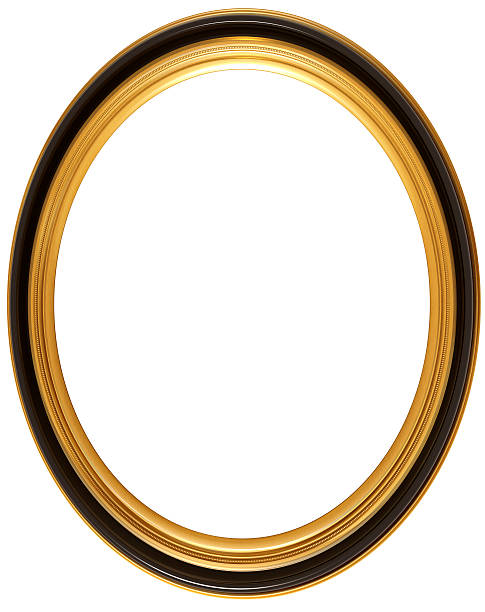 oval antiguidade moldura de quadro - elipse imagens e fotografias de stock