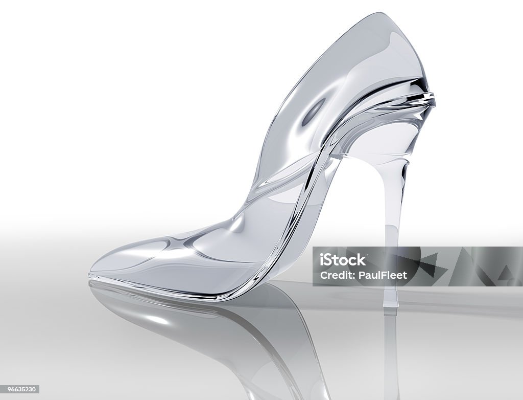 Glass slipper  Cinderella Stock Photo