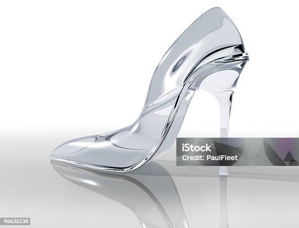 Glass Slipper Stock Photo - Download Image Now - Cinderella, Glass Slipper, Shoe