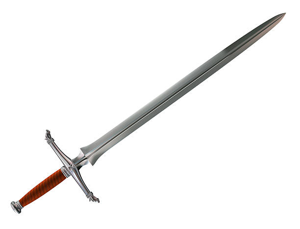 Norman battle sword stock photo