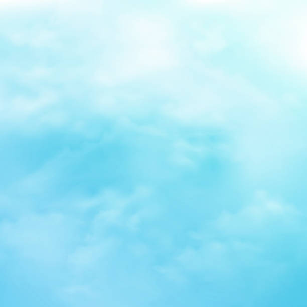 istock Abstraction group of clouds on clear blue sky on sunny day. i 966359878