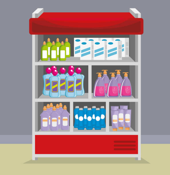 istock supermarket shelvings with products 966360966