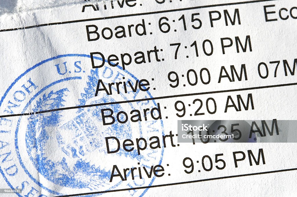 Пакет услуг «Boarding Pass» - Стоковые фото Авиабилет роялти-фри