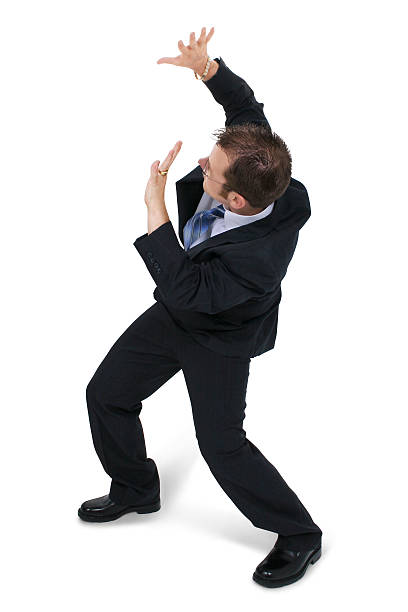 istock Stressed or frightened businessman 96636807