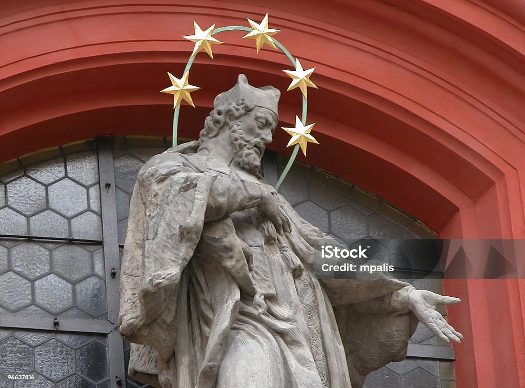 Statue from Prague Castle  Angel Stock Photo