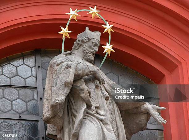 Statue From Prague Castle Stock Photo - Download Image Now - Angel, Capital Cities, Cathedral