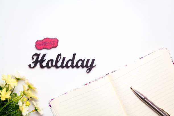 istock Holiday Planning Theme on White Background 966382422