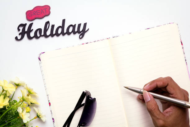 istock Holiday Planning Theme on White Background 966383840