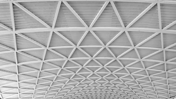 istock Roof structure made of steel 966385332