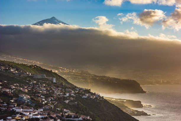 istock sunset on tenerife island with view on teide volcano 966389488
