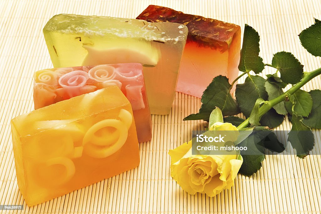 Handmade soaps  Alternative Therapy Stock Photo