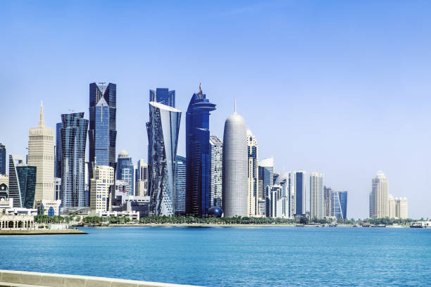 istock Futuristic skyline of Doha in Qatar 966395654