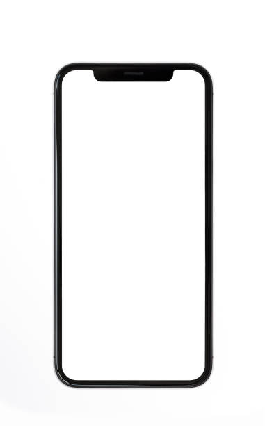 istock New modern frameless smartphone mockup with white screen isolated on white background 966395816