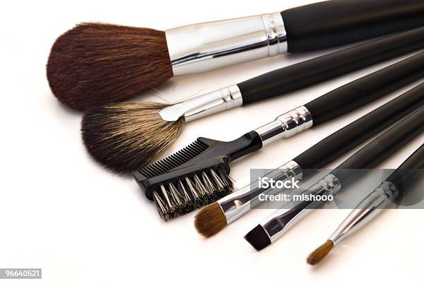 Kosmetikpinsel Stockfoto und mehr Bilder von Accessoires - Accessoires, Augen-Make-Up, Braun