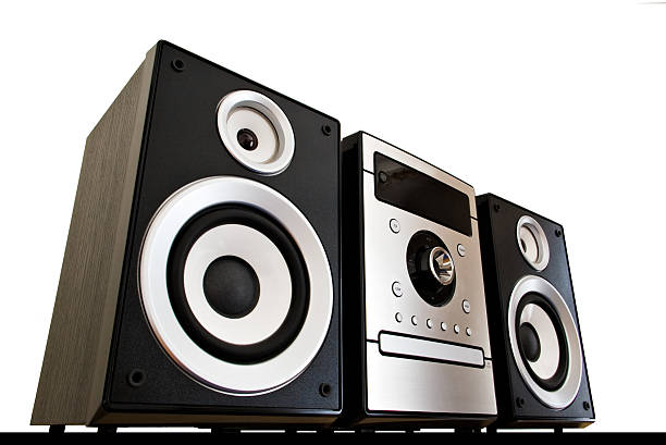 istock A brand new stereo system with two speakers  96640711