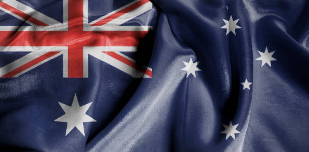 istock Rippled Waving Flag of Australia 966414696