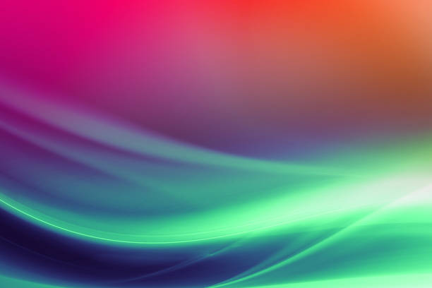 multi colored energy flow blurred motion abstract background - screen saver imagens e fotografias de stock