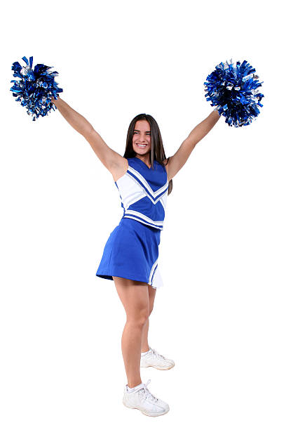Beautiful Cheerleader Teen With Braces  cheerleader photos stock pictures, royalty-free photos & images