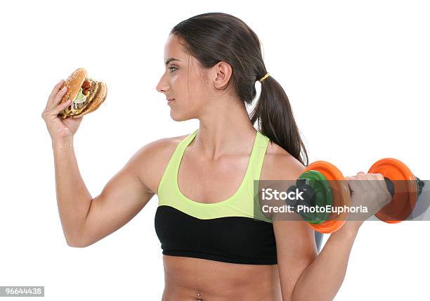 Bela Teen Menina Segurando Colorido E Um Gigantesco Cheeseb Pesos - Fotografias de stock e mais imagens de Acima