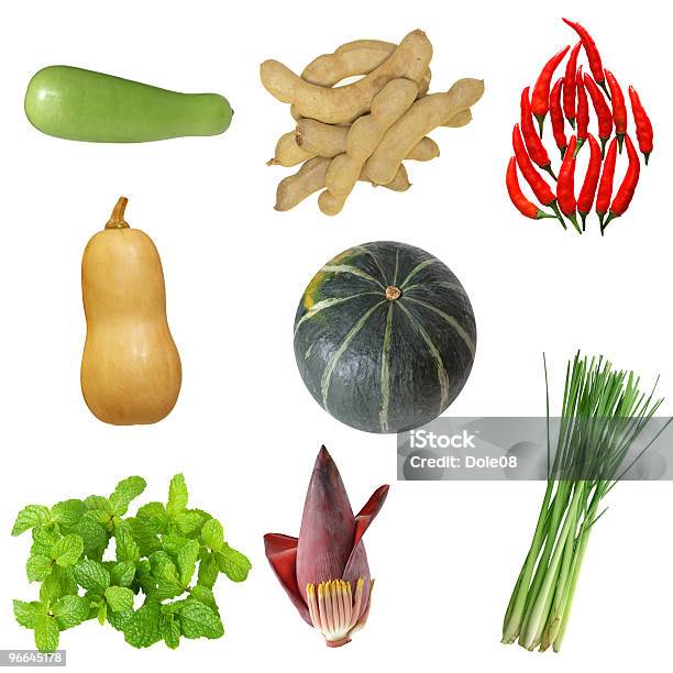 Vegetable Set Stock Photo - Download Image Now - Leaf, Lemon Grass, White Background