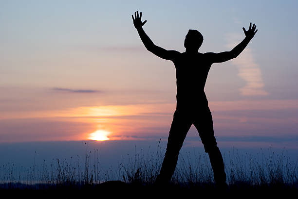 istock Expressive silhouette of man 96645703