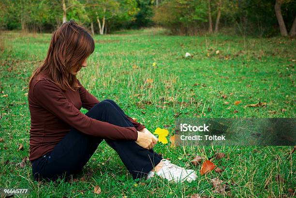 Sadness Girl Stock Photo - Download Image Now - Adult, Agricultural Field, Autumn