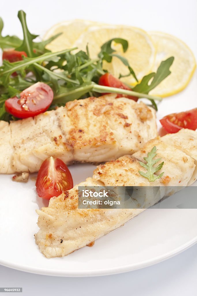 Frito, peixe grelhado - Foto de stock de Alimentação Saudável royalty-free