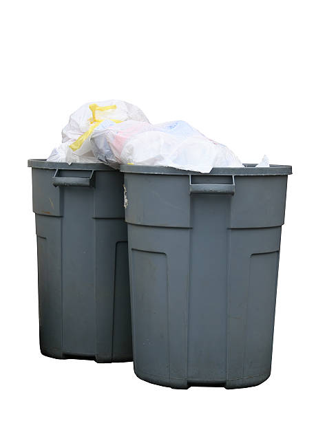 istock Over Filled Trash Cans in the Rain 96645995