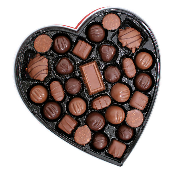 istock Box of Chocolates in a Heart Shape 96645998