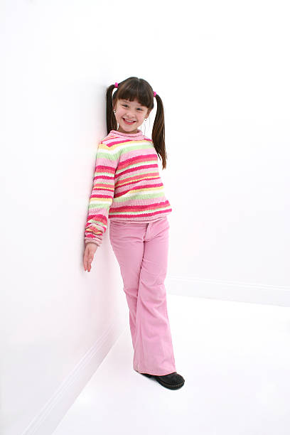 istock Child Leaning Agaist the Wall 96646054