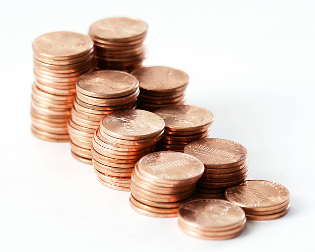 pennies VII  a penny saved stock pictures, royalty-free photos & images