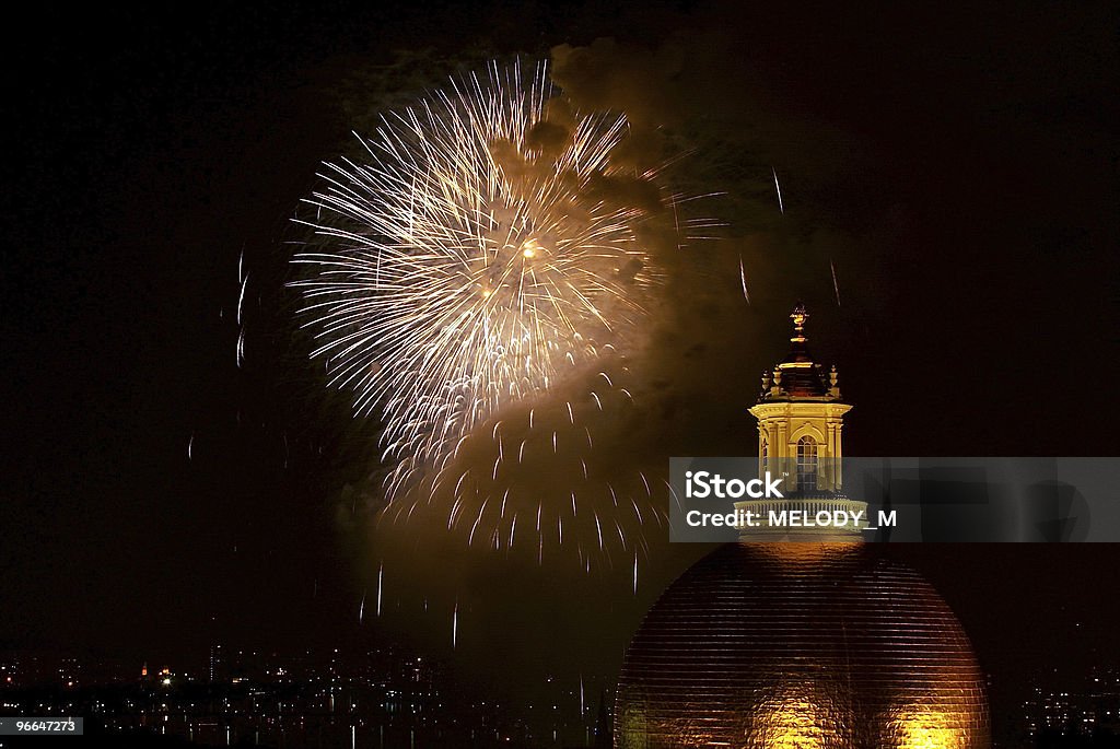 Boston fireworks1 - Foto stock royalty-free di Boston - Massachusetts