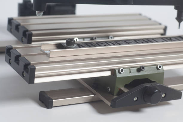 istock Engraving device pantograph with letterpress alphabet 966474480