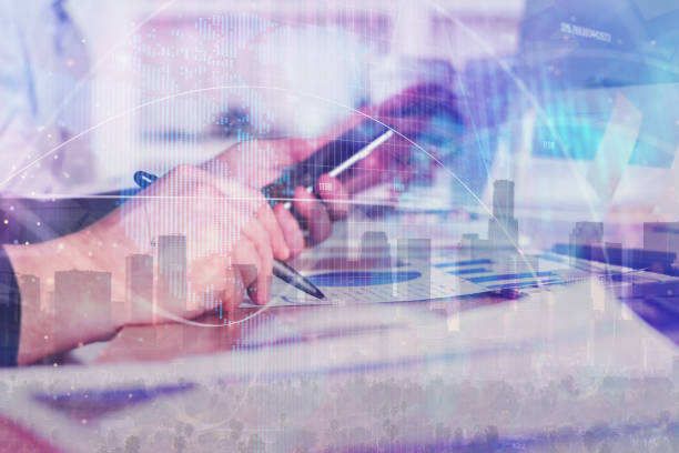 istock Accounting, finance and cellphone concept 966478300