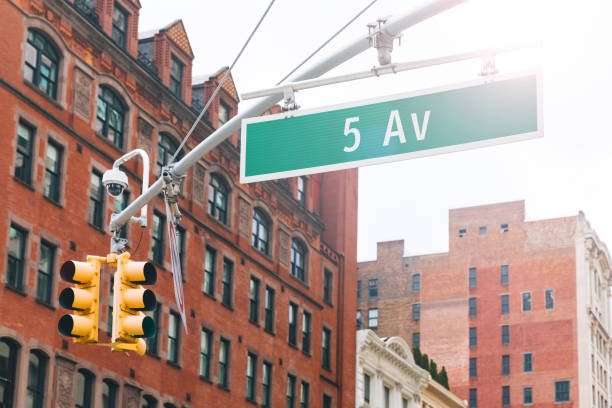 istock Fifth avenue sign in Manhattan New York 966478340