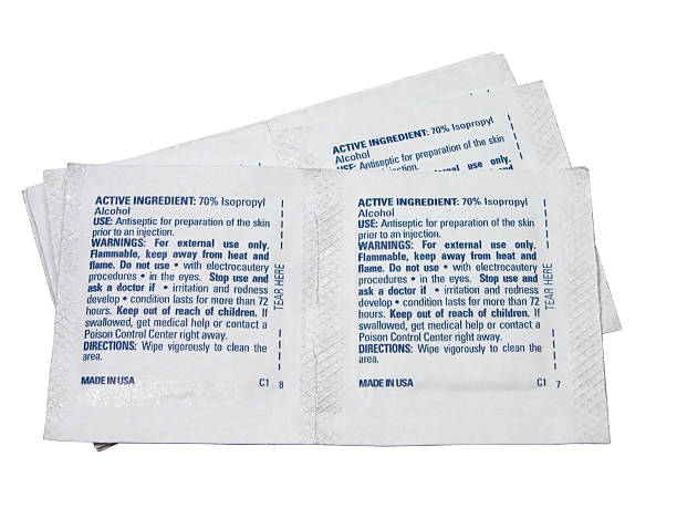 Medical: Alchohol Prep Pad  padding stock pictures, royalty-free photos & images