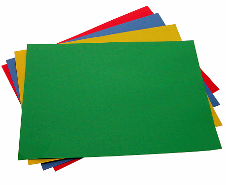 High quality stock photos of multi-colored line paper binders.