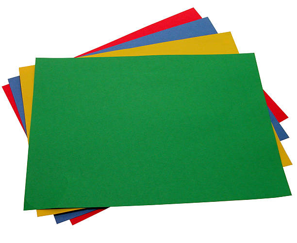 School & Office: Stack of Construction Paper  ecole stock pictures, royalty-free photos & images