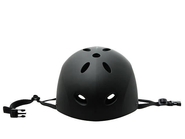 幼児安全ヘルメットに白色(1 -3 ストックフォト