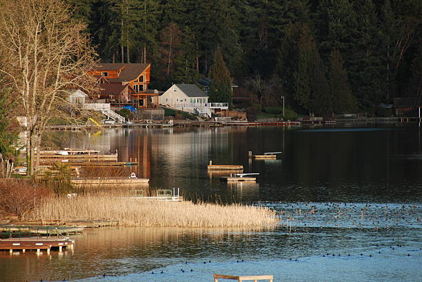 istock Clear Lake at Sunset - Washington State 96649566