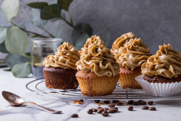 istock Homemade coffee cupcakes 966501762