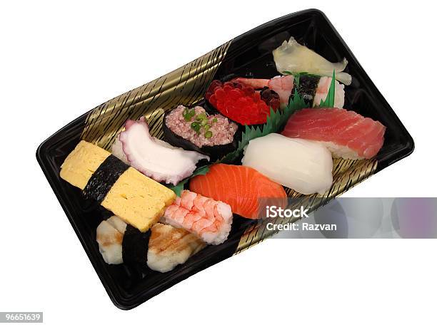 De Sushi Fiambrera Foto de stock y más banco de imágenes de Alimento - Alimento, Arroz - Comida básica, Arroz - Grano